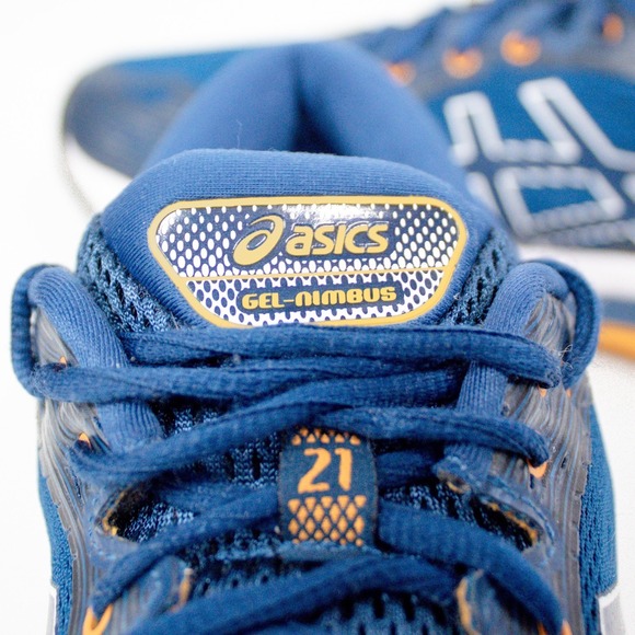 Asics Gel-Nimbus 21 Moko Blue Black Sneakers 10.5 US Men - 44.5 EU - Picture 9 of 10